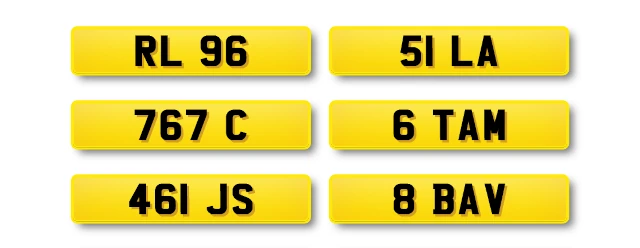 Dateless number plates