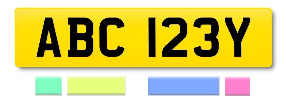 Suffix number plate